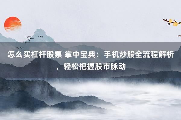 怎么买杠杆股票 掌中宝典：手机炒股全流程解析，轻松把握股市脉动